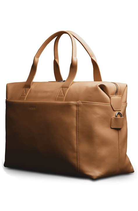 fake leather duffle bag
